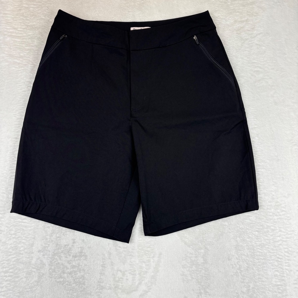 Tommy Bahama Active Mens Black Performance Golf Shorts Size Medium Zip Pockets
